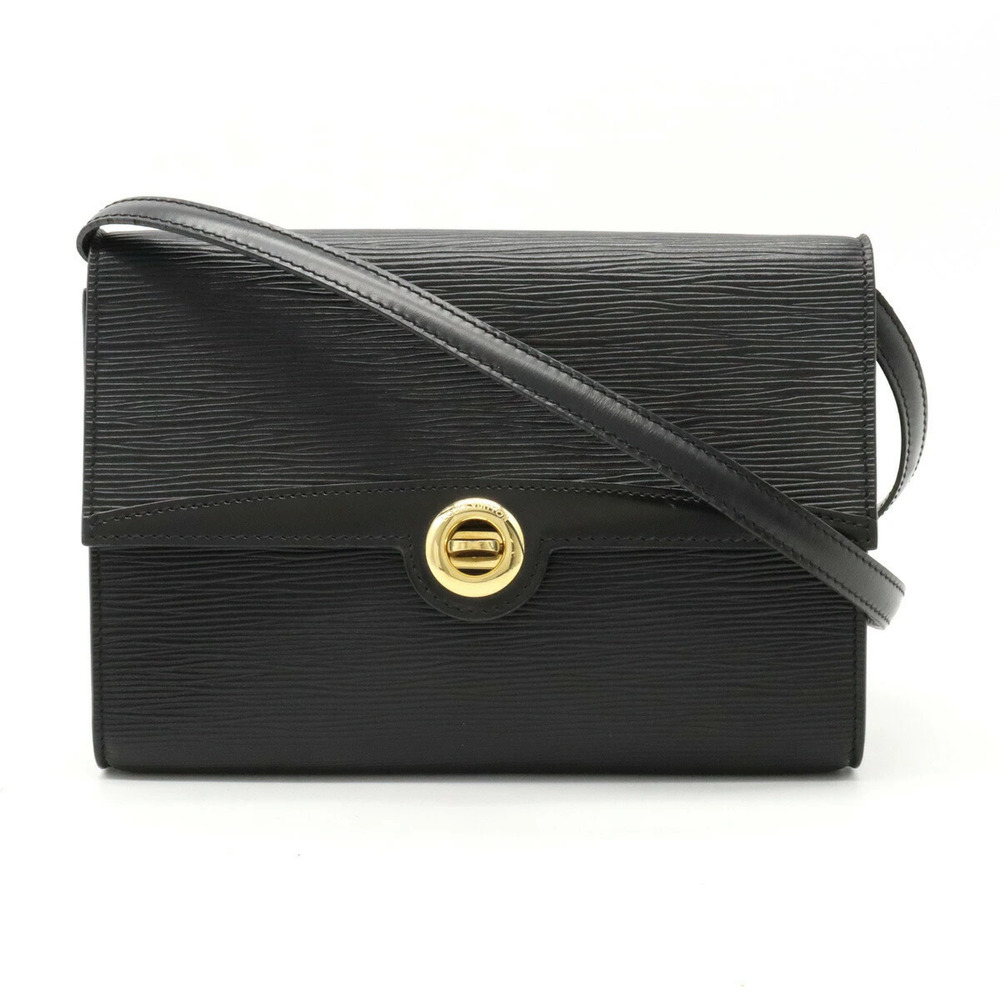 Louis Vuitton Epi Arche Shoulder Bag Pochette Crossbody Clutch Noir Black